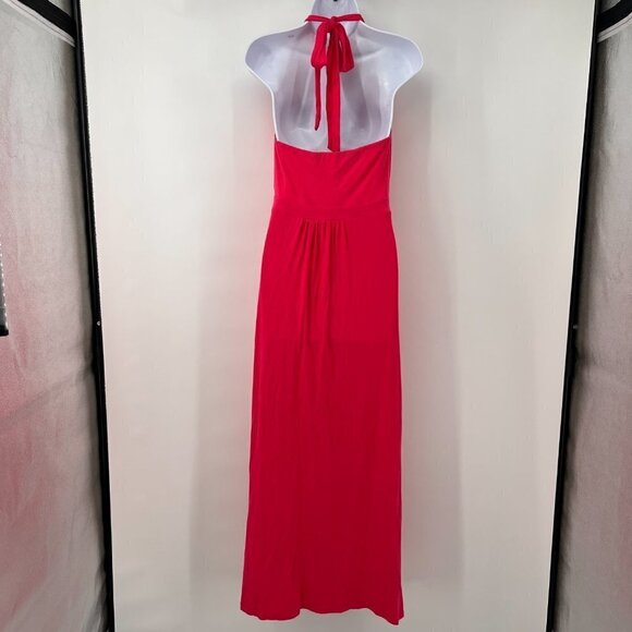 BODEN Gathered Backless Pink Cocktail Lined  Maxi Dress Size 8 - Picture 3 of 7